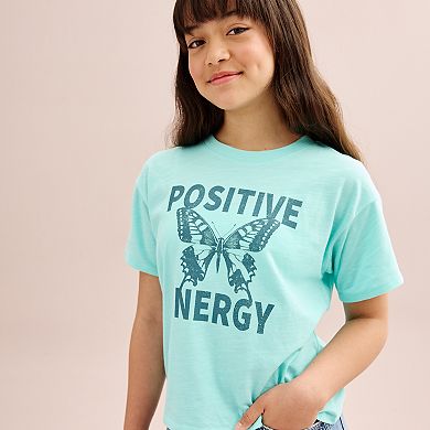 Girls 7-20 SO® Boxy Graphic Tee in Regular & Plus