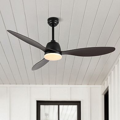 Audie Classic Industrial Iron/plastic Integrated Led Ceiling Fan