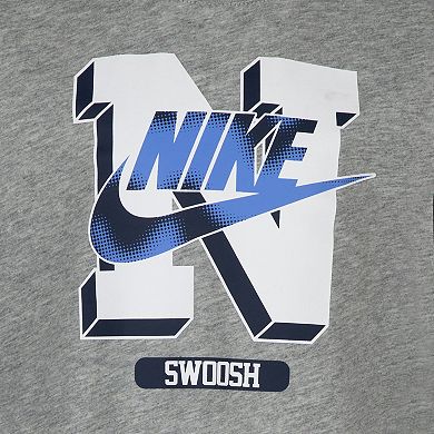 Boys 4-7 Nike Sportswear Retro Logo Long Sleeve Graphic Tee & Joggers Set