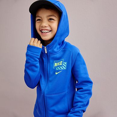 Boys 4-7 Nike Therma-FIT Graphic Full-Zip Jacket & Joggers Set