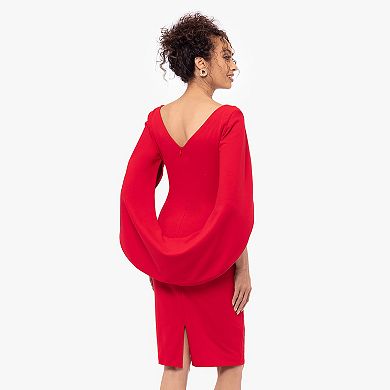 Women's BA Nites Cowlneck Midi Dress