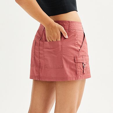 Juniors' Vanilla Star Cargo Skirt