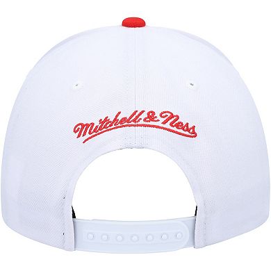 Men's Mitchell & Ness White/Red Sacramento Kings Hardwood Classics Core 2-Tone 2.0 Pro Snapback Hat