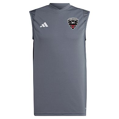 Men's adidas Gray D.C. United 2024 Sleeveless Training Jersey