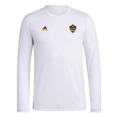Men's adidas White LA Galaxy Local Stoic Long Sleeve T-Shirt
