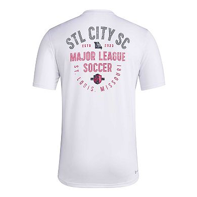 Men's adidas White St. Louis City SC Local Stoic T-Shirt