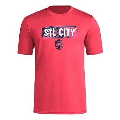 Men's adidas Red St. Louis City SC Local Pop AEROREADY T-Shirt