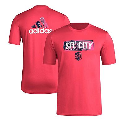 Men's adidas Red St. Louis City SC Local Pop AEROREADY T-Shirt