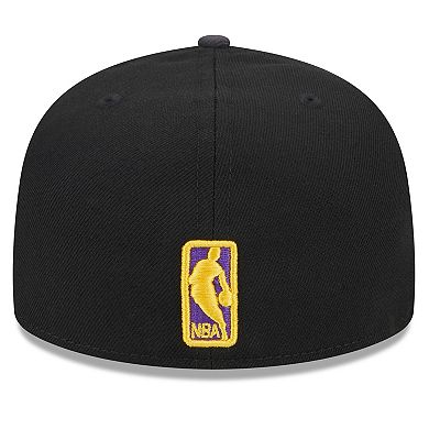 Men's New Era Black Los Angeles Lakers 2024 NBA All-Star Game Rally Drive Checkerboard 59FIFTY Crown Fitted Hat