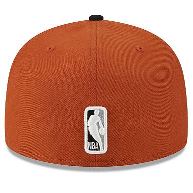 Men's New Era Rust/Black Sacramento Kings Two-Tone 59FIFTY Fitted Hat