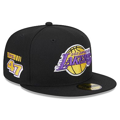 Men's New Era Black Los Angeles Lakers 2024 NBA All-Star Game Rally Drive Side Patch 59FIFTY Fitted Hat