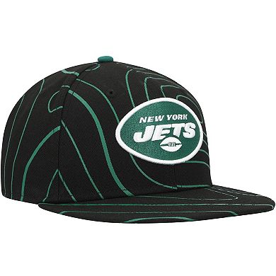 Men's New Era  Black New York Jets Geo 59FIFTY Fitted Hat