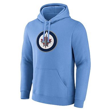 Men's Fanatics Branded Blue Winnipeg Jets Alternate Graphic Fleece Pullover Hoodie