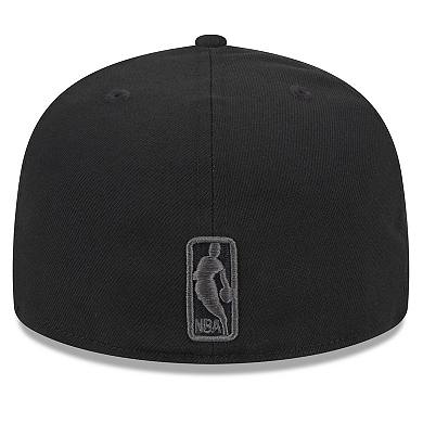 Men's New Era Black Brooklyn Nets  Rally Drive Side Patch 59FIFTY Fitted Hat