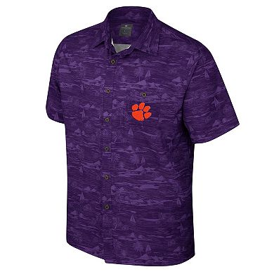 Men's Colosseum Orange Clemson Tigers Ozark Button-Up Shirt