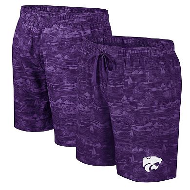 Men's Colosseum Purple Kansas State Wildcats Ozark Swim Shorts