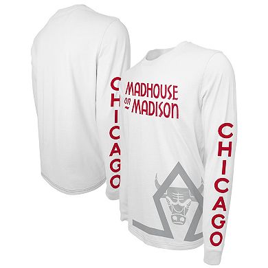 Unisex Stadium Essentials White Chicago Bulls 2023/24 City Edition Scoreboard Long Sleeve T-Shirt