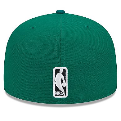 Men's New Era Kelly Green Boston Celtics 2024 NBA All-Star Game Rally Drive Checkerboard 59FIFTY Crown Fitted Hat