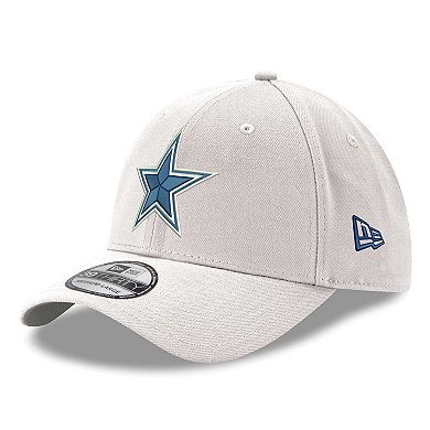 Men's New Era White Dallas Cowboys Logo 39THIRTY Flex Hat