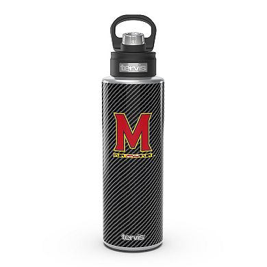 Tervis Maryland Terrapins 40oz. Carbon Fiber Wide Mouth Water Bottle