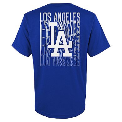 Youth Fanatics Branded Royal Los Angeles Dodgers Curveball T-Shirt