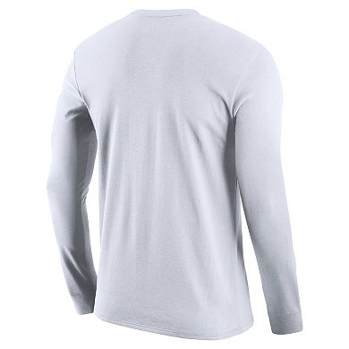 Men's Nike White Missouri Tigers Mizzou St. Louis Long Sleeve Shooting T-Shirt