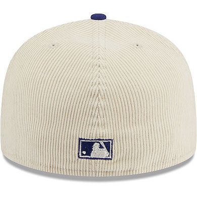 Men's New Era White Los Angeles Dodgers  Corduroy Classic 59FIFTY Fitted Hat