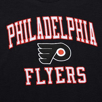 Men's Mitchell & Ness Black Philadelphia Flyers Legendary Slub T-Shirt