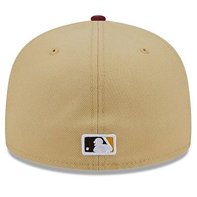 Men's New Era Vegas Gold/Cardinal Oakland Athletics 59FIFTY Fitted Hat