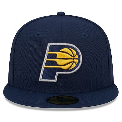 Men's New Era Navy Indiana Pacers 2024 NBA All-Star Game Rally Drive Side Patch 59FIFTY Fitted Hat