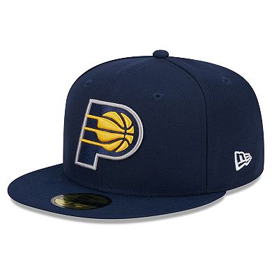 Men's New Era Navy Indiana Pacers 2024 NBA All-Star Game Rally Drive Side Patch 59FIFTY Fitted Hat