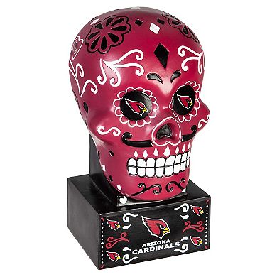 Arizona Cardinals Team Color Sugar Skull Statue