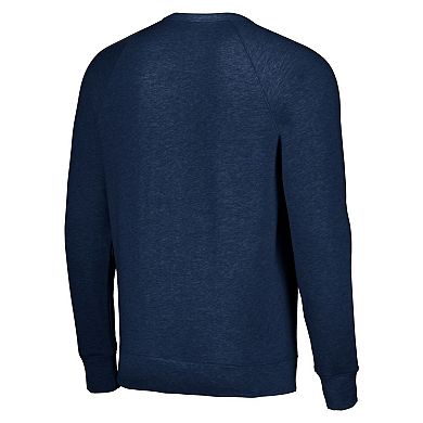 Unisex Homage Navy Dallas Cowboys Holiday Raglan Tri-Blend Pullover Sweatshirt