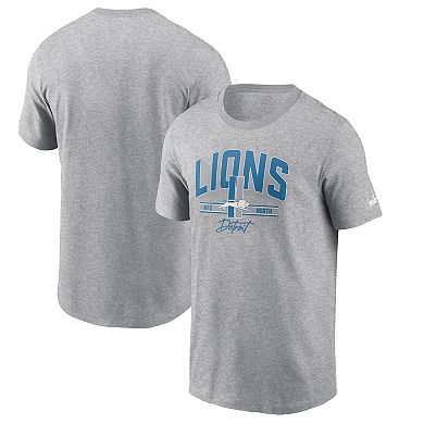 Men's Nike Heather Gray Detroit Lions Vintage Essential T-Shirt