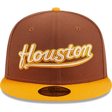 Men's New Era Brown Houston Astros Tiramisu  59FIFTY Fitted Hat