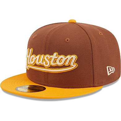 Men's New Era Brown Houston Astros Tiramisu  59FIFTY Fitted Hat