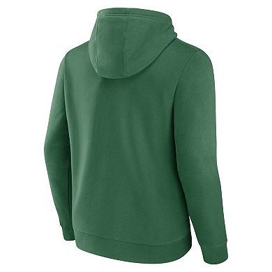 Men's Fanatics Branded Green Minnesota Wild Alternate Graphic Fleece Pullover Hoodie