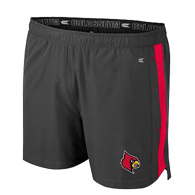 Men's Colosseum Charcoal Louisville Cardinals Langmore Shorts