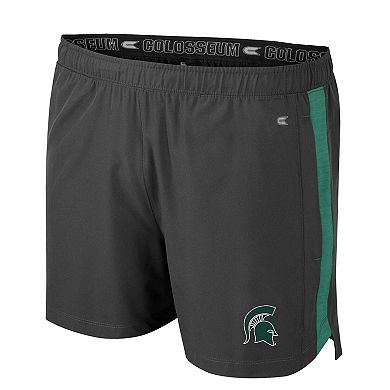 Men's Colosseum Charcoal Michigan State Spartans Langmore Shorts