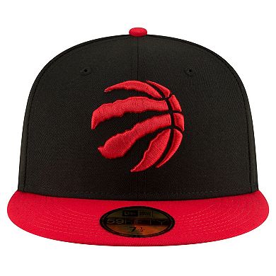 Men's New Era Black/Red Toronto Raptors 2-Tone 59FIFTY Fitted Hat