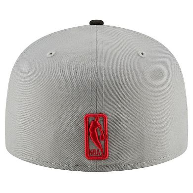 Men's New Era Gray/Black Toronto Raptors 2-Tone 59FIFTY Fitted Hat