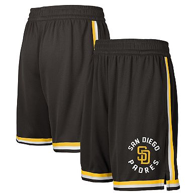 Youth Fanatics Branded Brown San Diego Padres Hit Home Mesh Shorts