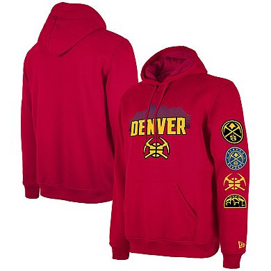 Men's New Era Red Denver Nuggets Big & Tall 2023/24 City Edition Jersey Pullover Hoodie