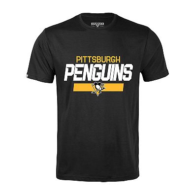 Men's Levelwear Sidney Crosby Black Pittsburgh Penguins Richmond Player Name & Number T-Shirt