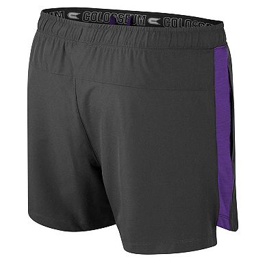 Men's Colosseum Charcoal Kansas State Wildcats Langmore Shorts