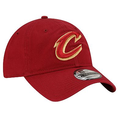 Men's New Era Wine Cleveland Cavaliers Team 2.0 9TWENTY Adjustable Hat