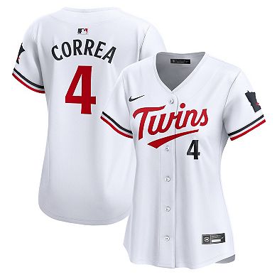 Women's Nike Carlos Correa White Minnesota Twins Home Limited Player Jersey