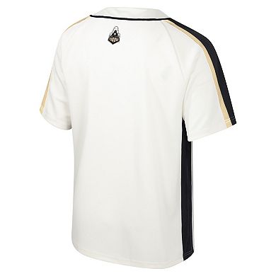 Men's Colosseum Cream Purdue Boilermakers Ruth Button-Up Baseball Jersey