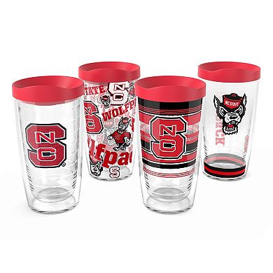 Tervis NC State Wolfpack Four-Pack 16oz. Classic Tumbler Set