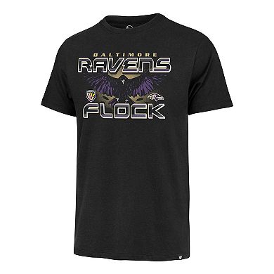 Men's '47 Black Baltimore Ravens Regional Franklin T-Shirt